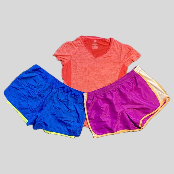 Danskin Now Dri-More Running Shorts and Top Bundle XL 16/18 - Picture 1 of 11